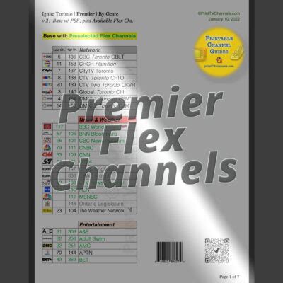 rogers flex 20 channels list.